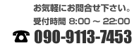 電話番号　090-9113-7453